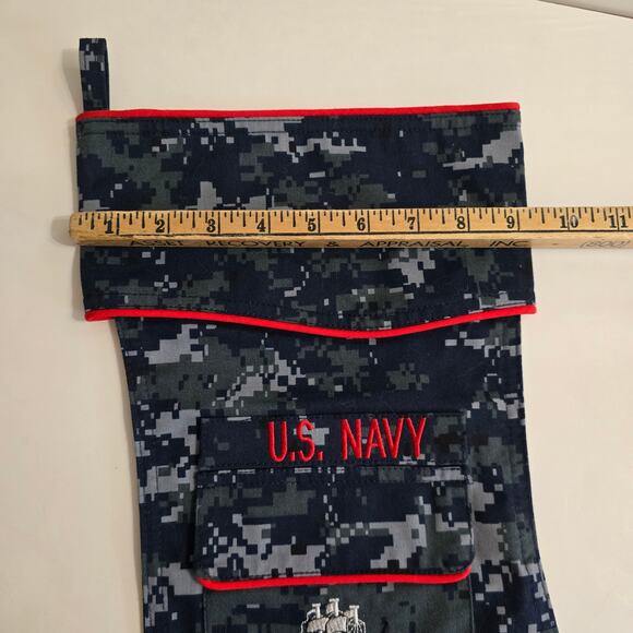 CAMOSOCK U.S. Navy Christmas Stocking Blue Camo Made in the USA Military - Picture 2 of 7